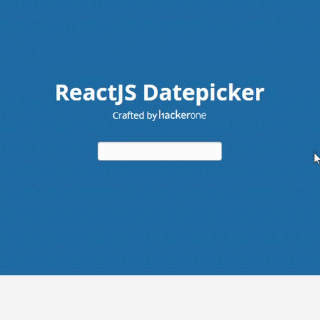 react datepicker